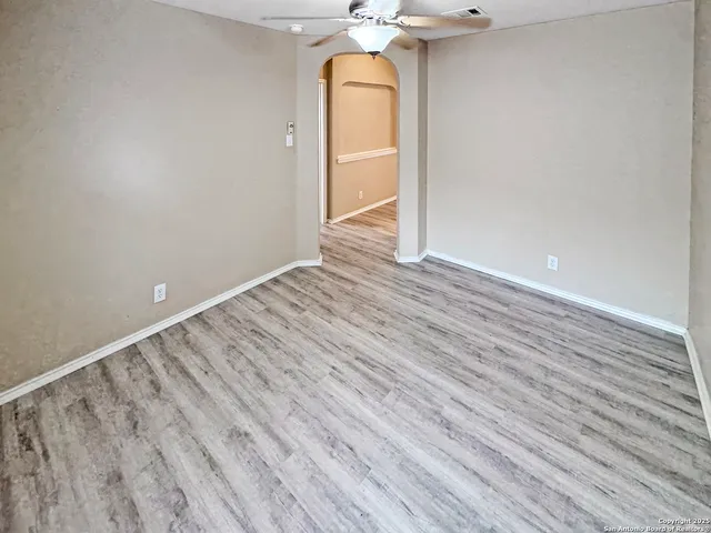 wooden floor in a room