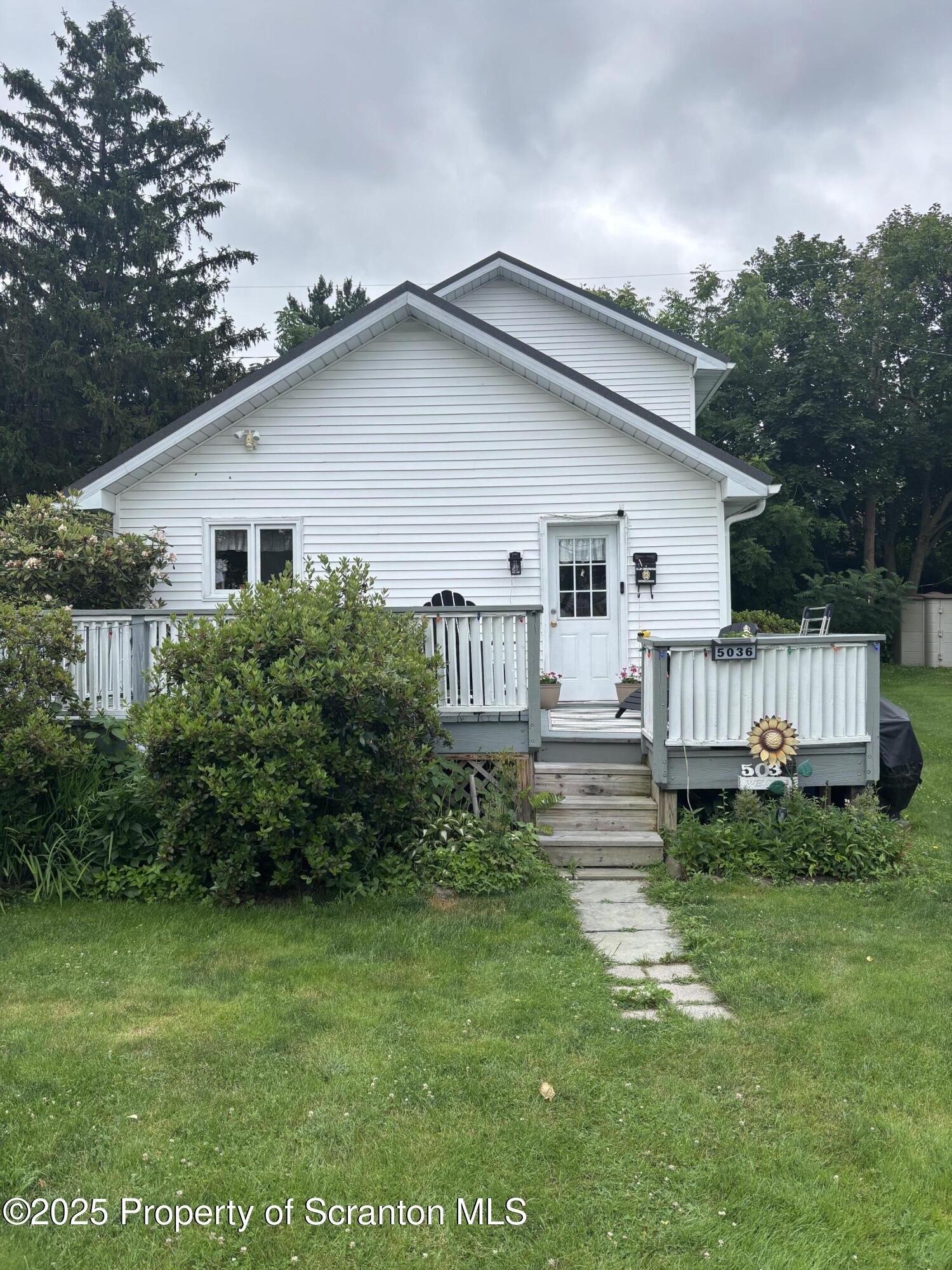 5036 Rear Birney Moosic, PA 18507 - Photo 11 of 35 a view of a house with a yard