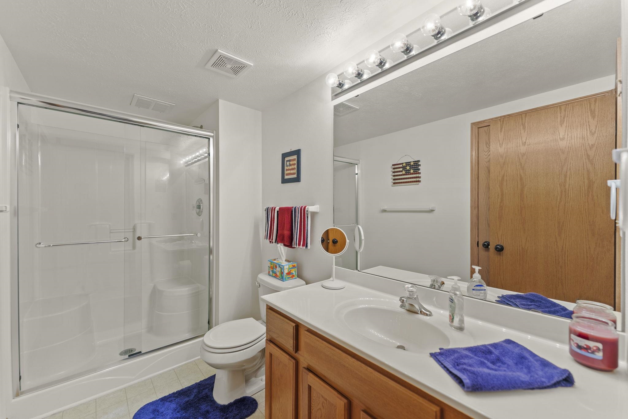 13546 Racoon Run Roscoe, IL 61073 - Photo 26 of 37 a bathroom with a sink a toilet and shower