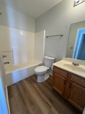 a bathroom with a sink and a toilet