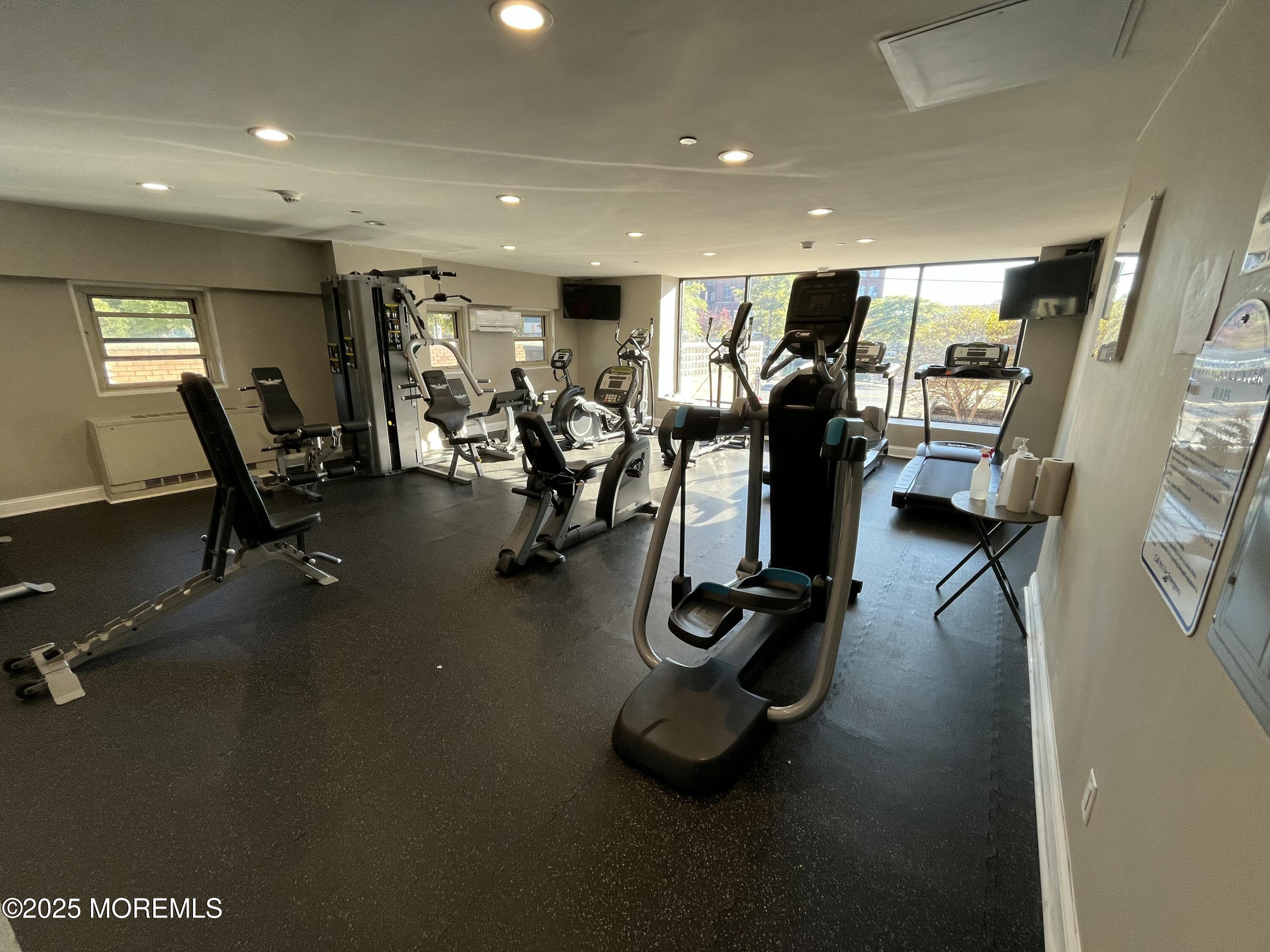 28 Riverside Avenue, Unit 1G Red Bank, NJ 07701 - Photo 23 of 25 a view of a room with gym equipment