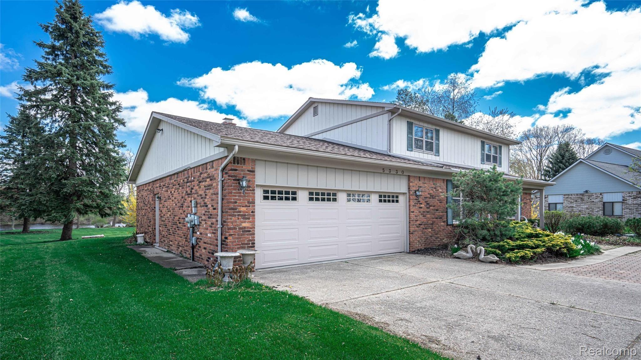 Attached 2.5 car garage.