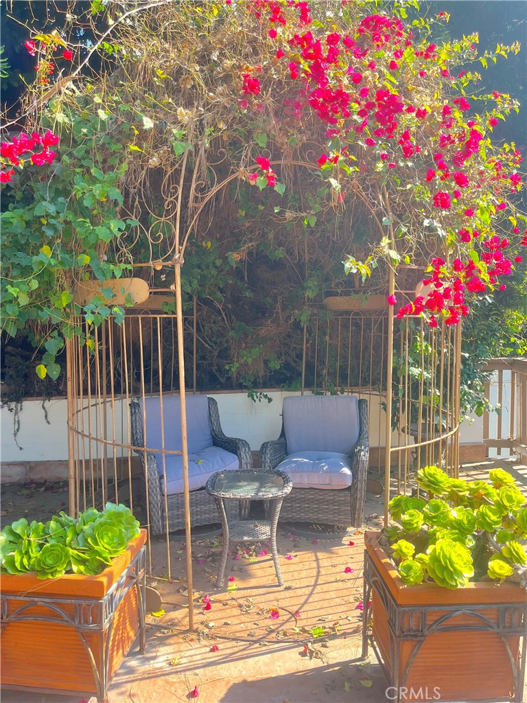 100 Cliff Drive, Unit 8 Laguna Beach, CA 92651 - Photo 46 of 46 a view of a chairs and table in a backyard