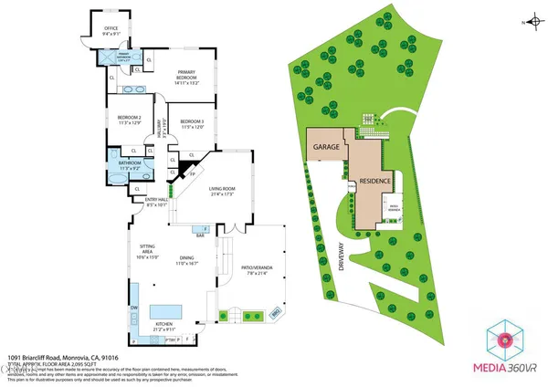 $1,649,000 | 1091 Briarcliff Road, Monrovia, CA 91016