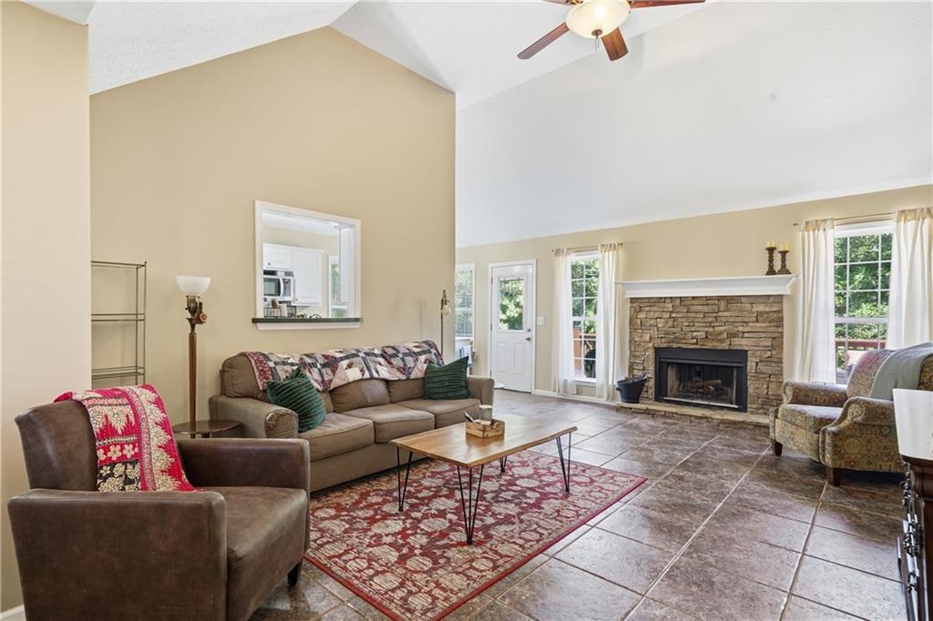137 Orchard Way Southeast Calhoun, GA 30701 - Photo 23 of 39 a living room with furniture and a fireplace