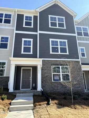 a front view of a building