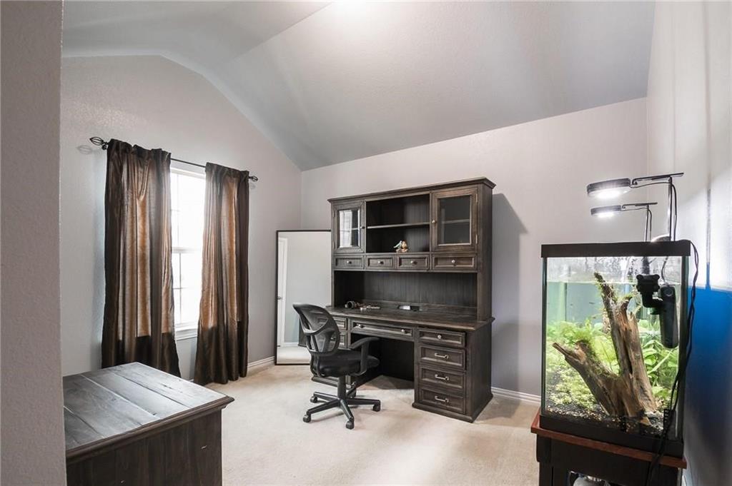 227 Timber Drive Princeton, TX 75407 - Photo 5 of 13 Office featuring lofted ceiling and light carpet