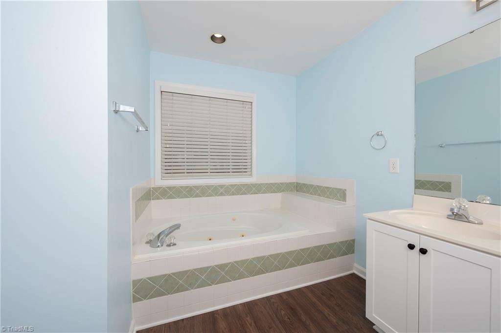 1609 Underpass Road Advance, NC 27006 - Photo 21 of 49 Primary Bathroom with Jetted Tub and Separate Shower