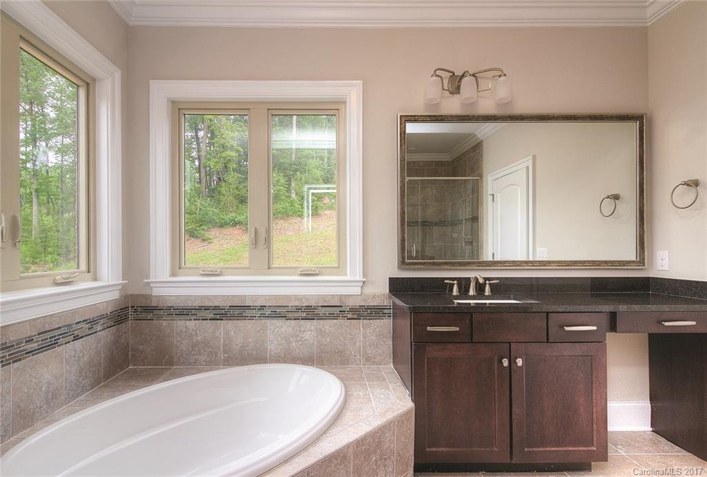 160 Forsythia Lane, Unit 739 Tega Cay, SC 29708 - Photo 16 of 24 a bath tub sitting in a bathroom next to a window