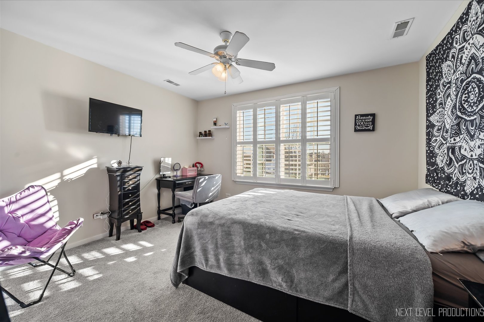 1164 Freedom Road Elburn, IL 60119 - Photo 21 of 31 a bedroom with a bed and a window