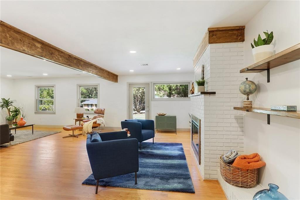 1995 Commodore Lane Atlanta, GA 30341 - Photo 16 of 32 a living room with furniture and a wooden floor