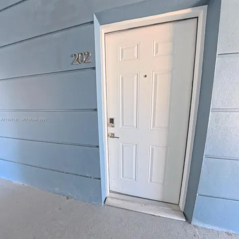 a view of front door