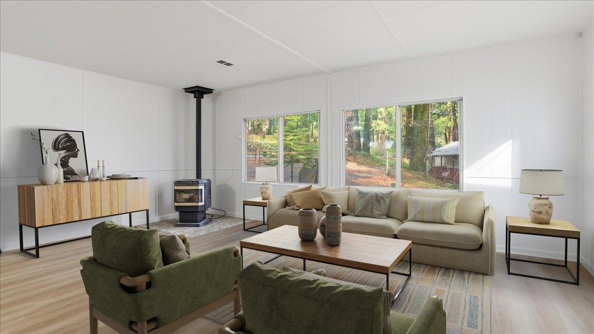 5840 Pony Express Trail, Unit 46 Pollock Pines, CA 95726 - Photo 4 of 22 a living room with furniture and a large window