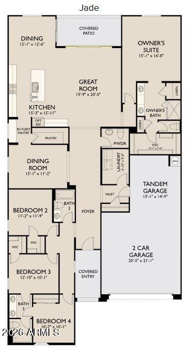2567 Homesteaders Road San Tan Valley, AZ 85140 - Photo 2 of 13 Jade - Right Garage - Center Slider