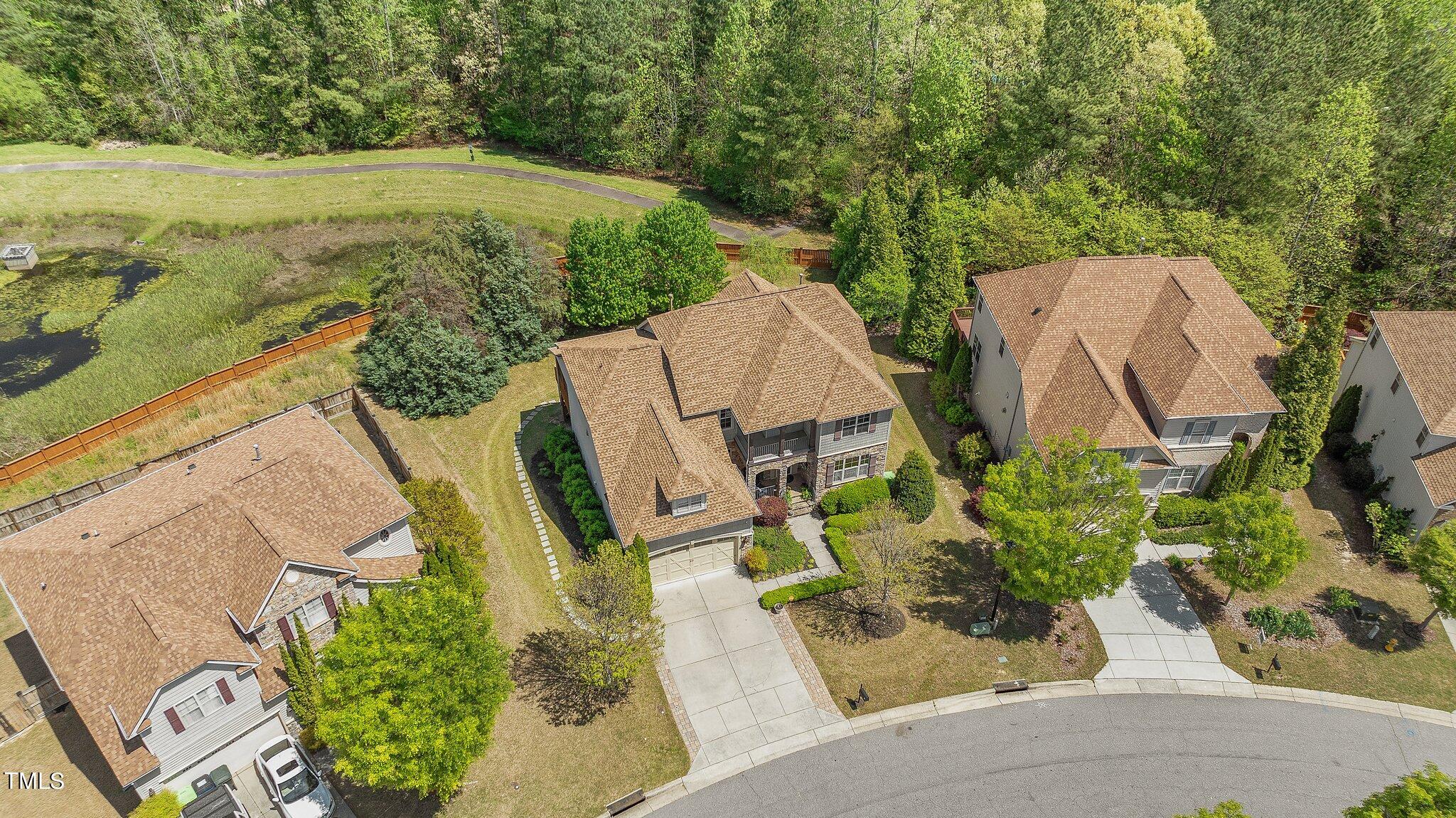 2711 Kinsley Place Raleigh, NC 27616 - Photo 71 of 77 Aerial View-Street