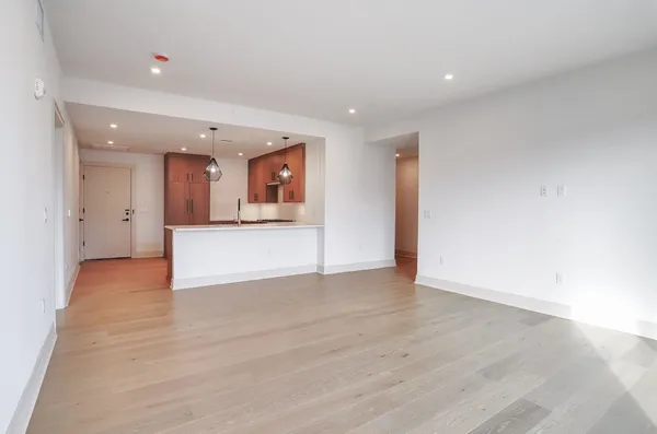 a view of an empty room