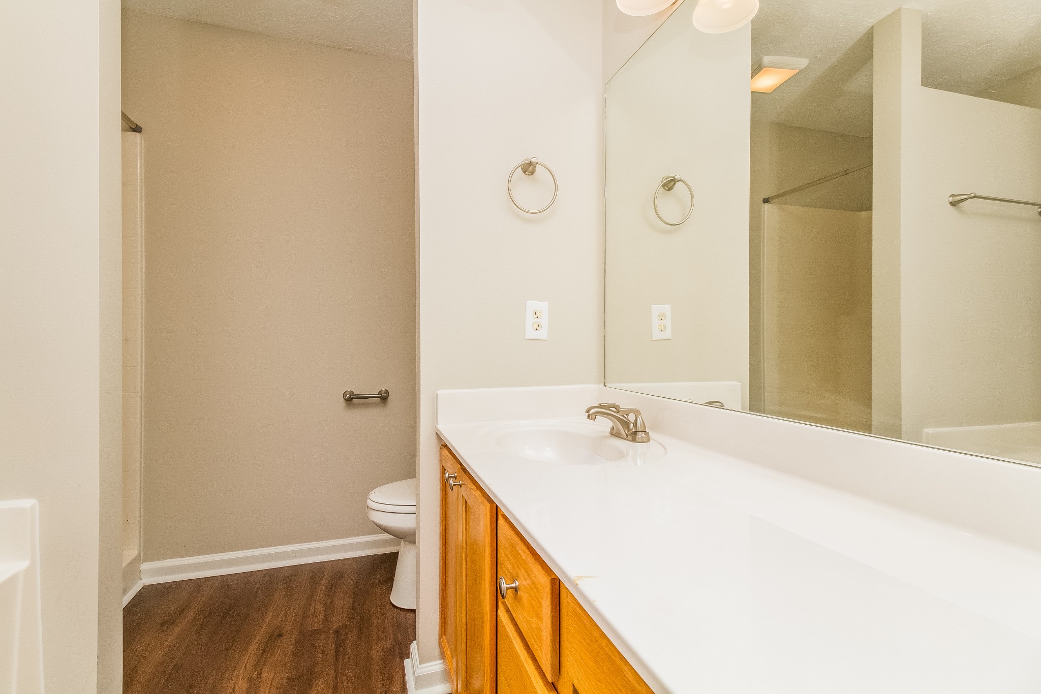 Undisclosed Address Antioch, TN 37013 - Photo 10 of 17 a bathroom with a sink a toilet and shower