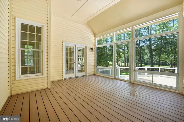 a view of a golf course with a lake