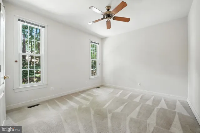 a view of backyard of a house