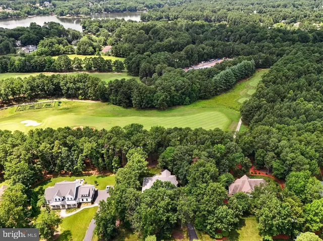 a view of a lake with a mountain in the back
