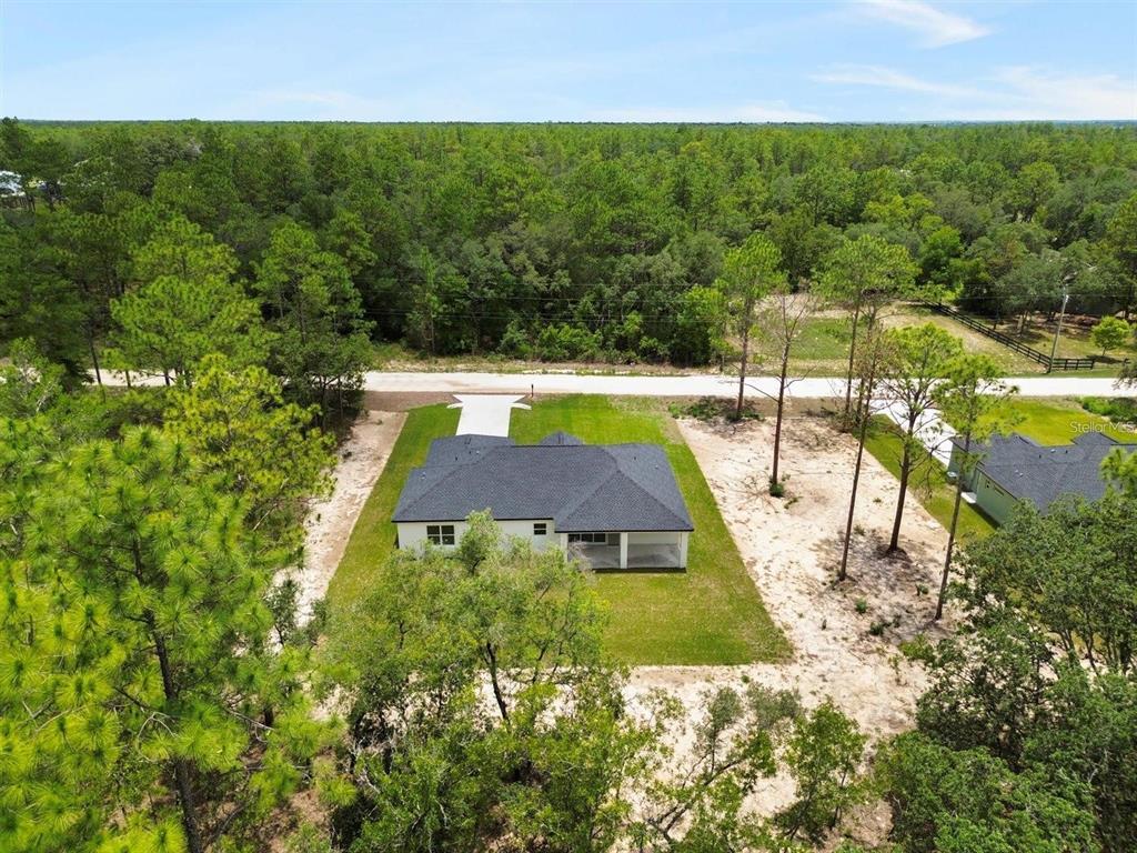 13619 Southwest 78th Place Dunnellon, FL 34432 - Photo 31 of 31 a view of a swimming pool with a lawn chairs and plants