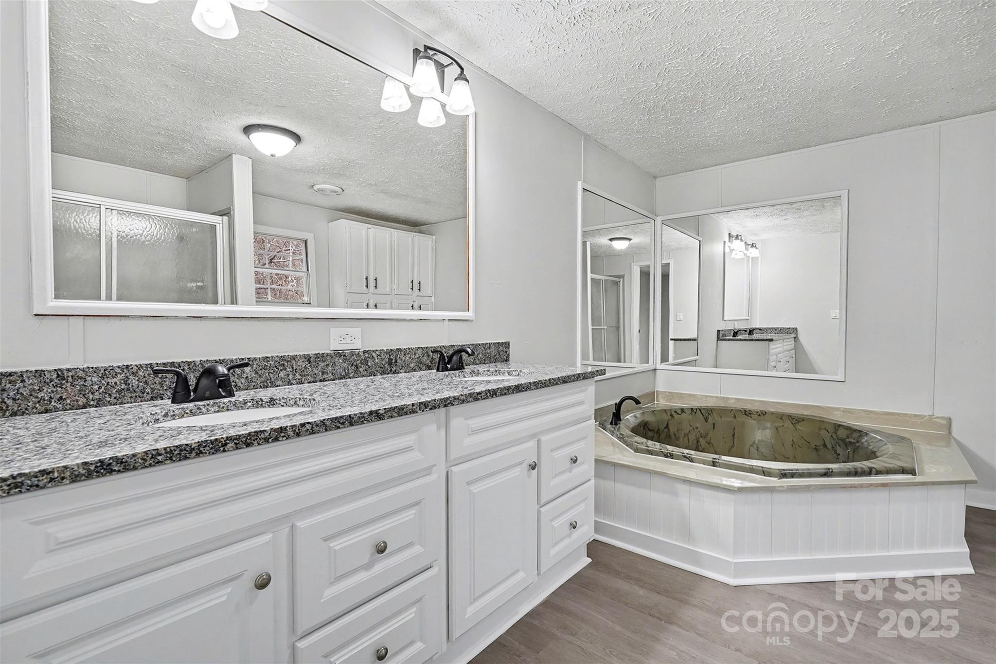 115 Lakeview Lane China Grove, NC 28023 - Photo 19 of 32 a bathroom with a granite countertop sink and mirror