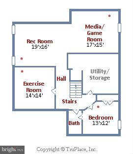 5902 Conway Road Bethesda, MD 20817 - Photo 30 of 30 Lower Level Floor Plan