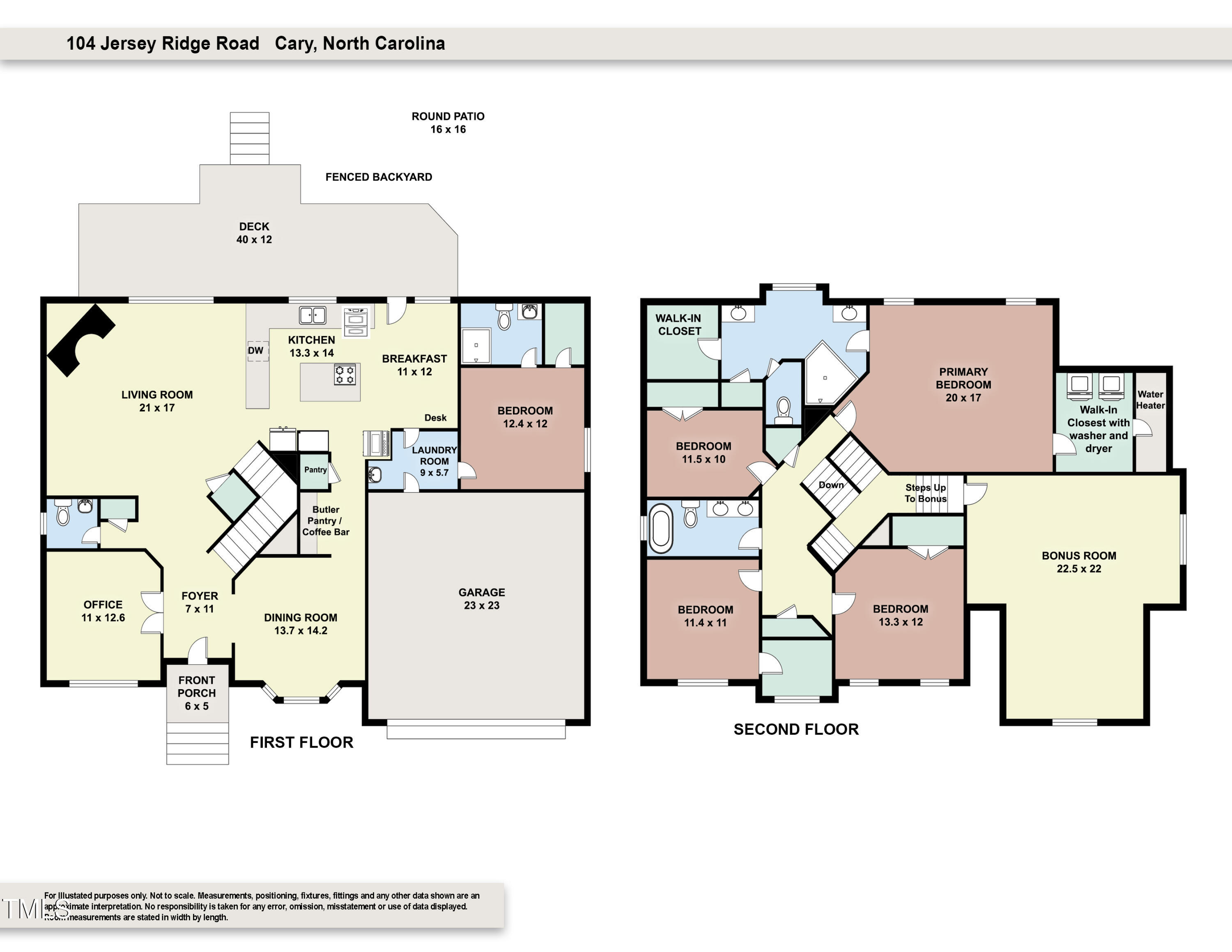 104 Jersey Ridge Road Cary, NC 27518 - Photo 49 of 49 104_JerseyRidge_floorplan