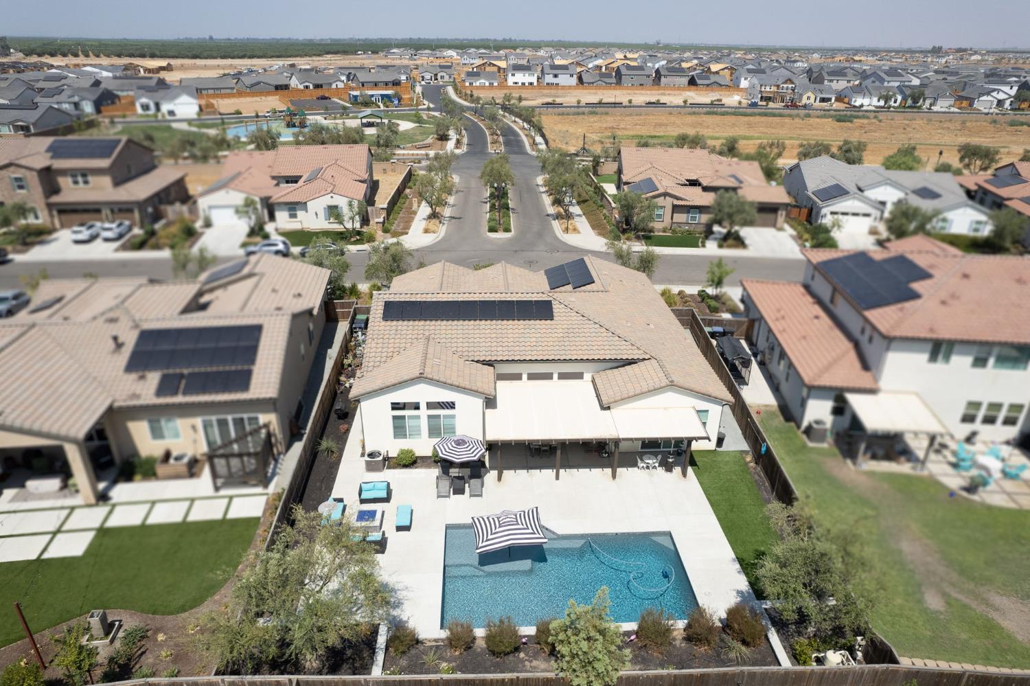 1020 Highland Road Madera, CA 93636 - Photo 37 of 42 an aerial view of residential houses with outdoor space