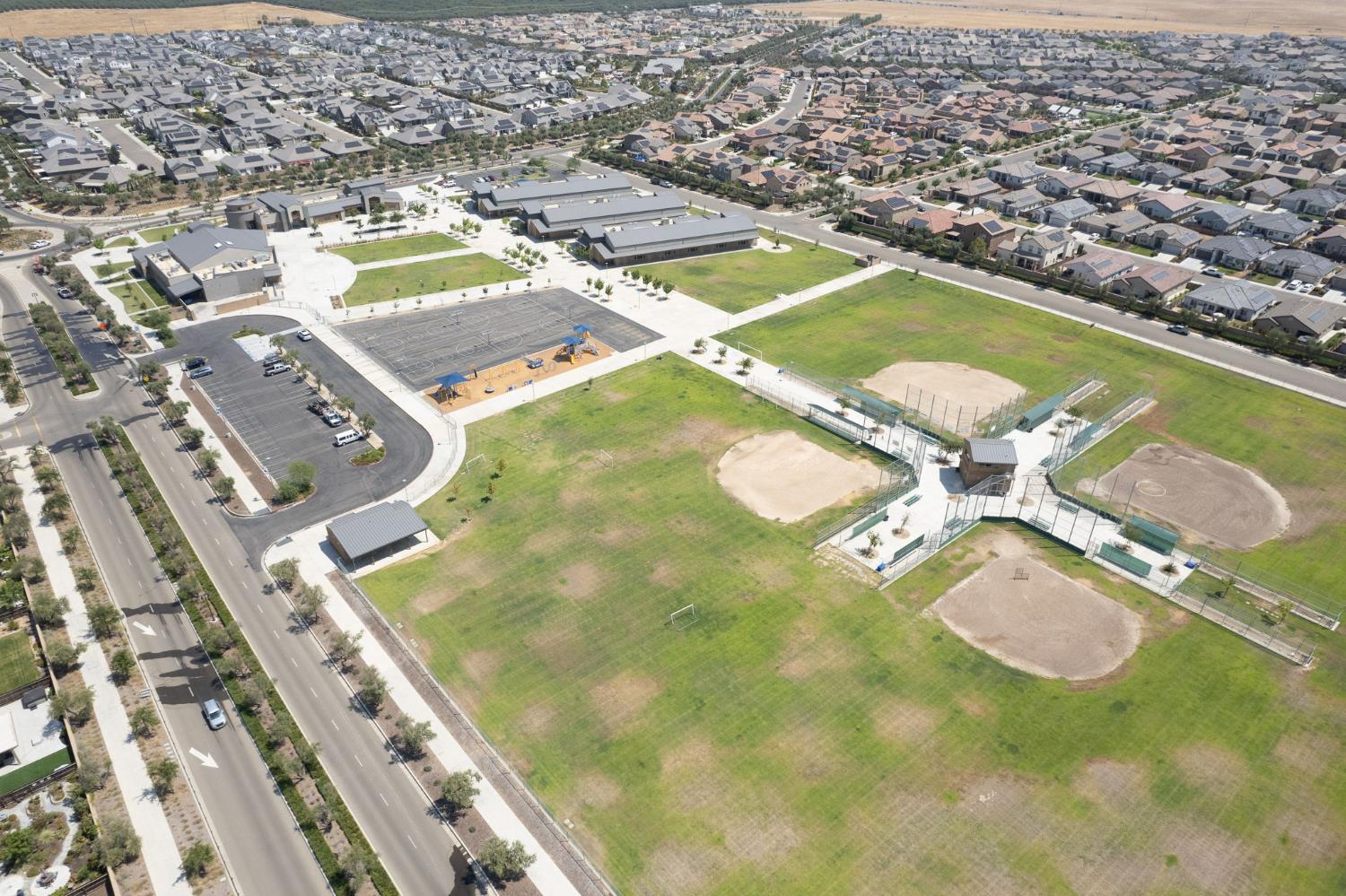 1020 Highland Road Madera, CA 93636 - Photo 42 of 42 an aerial view of residential houses with outdoor space