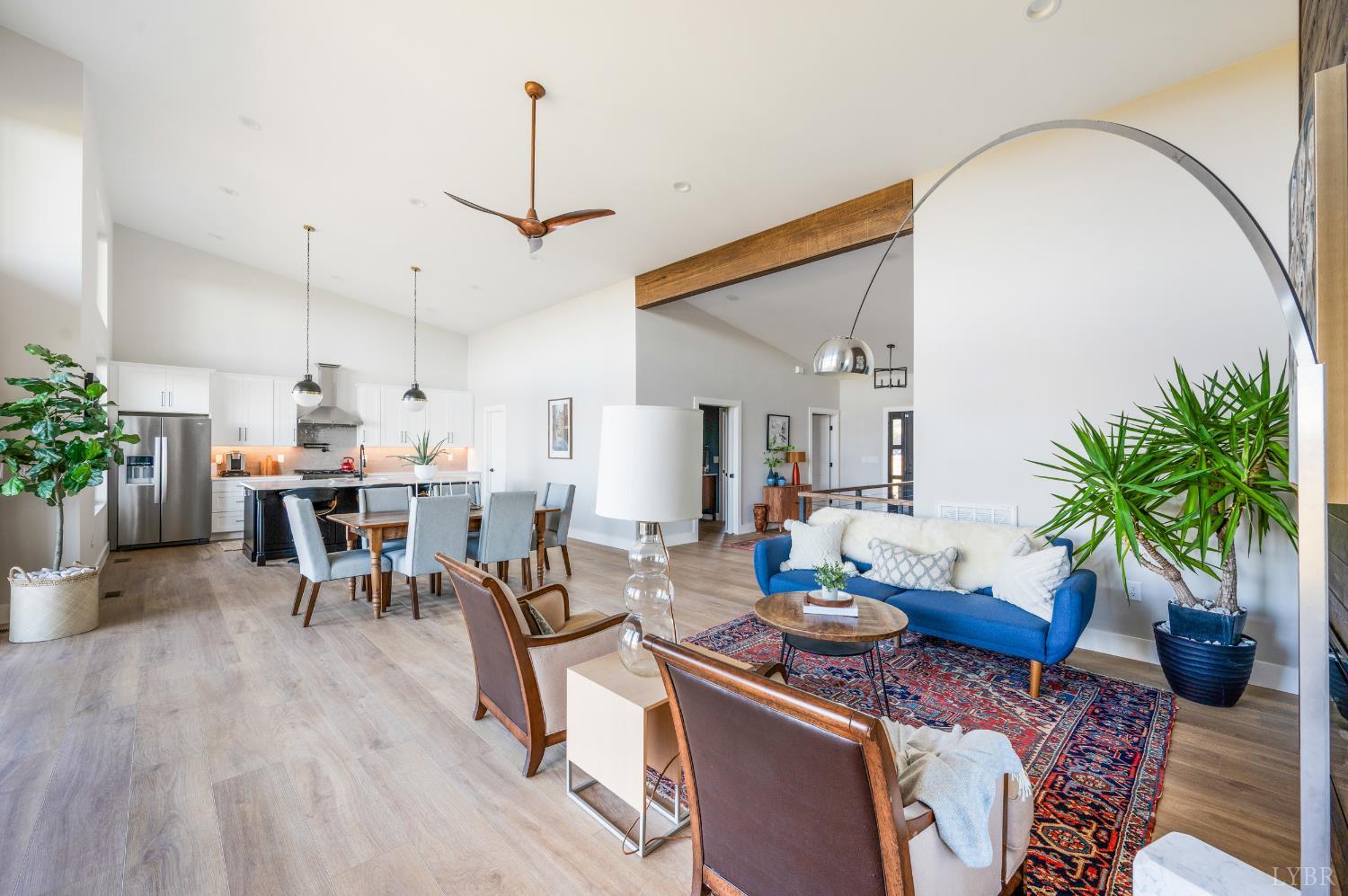 197 Cricket Lane Rustburg, VA 24588 - Photo 11 of 38 a view of a dining room with furniture window and wooden floor