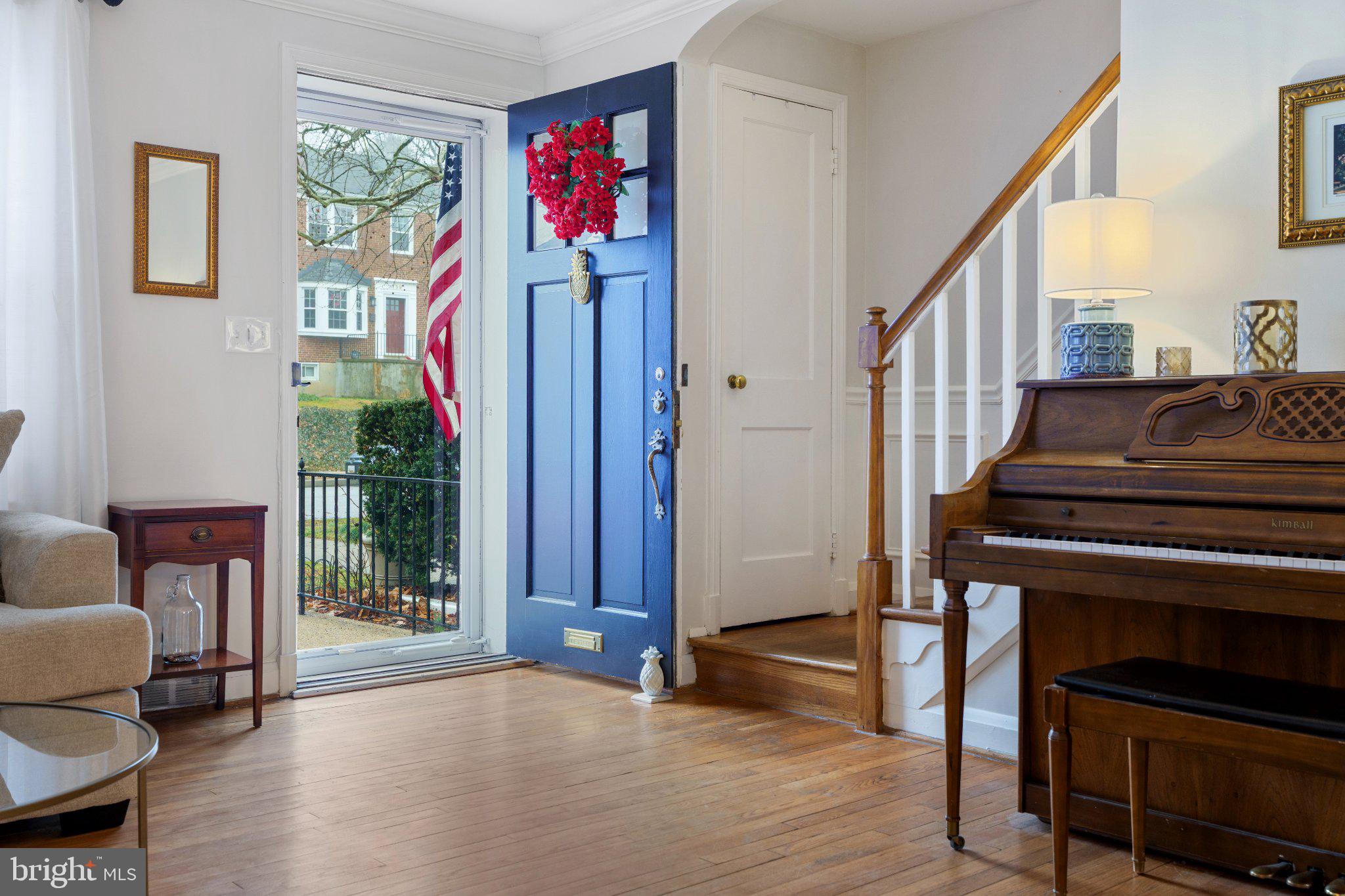 142 Regester Avenue Baltimore, MD 21212 - Photo 4 of 36 Charming entryway with vibrant door.