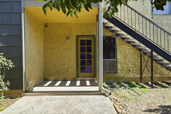 a front view of a house