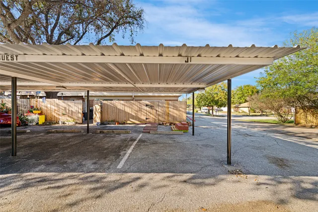 a car parked in front of a building