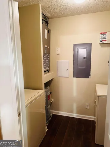 a room with storage and utility