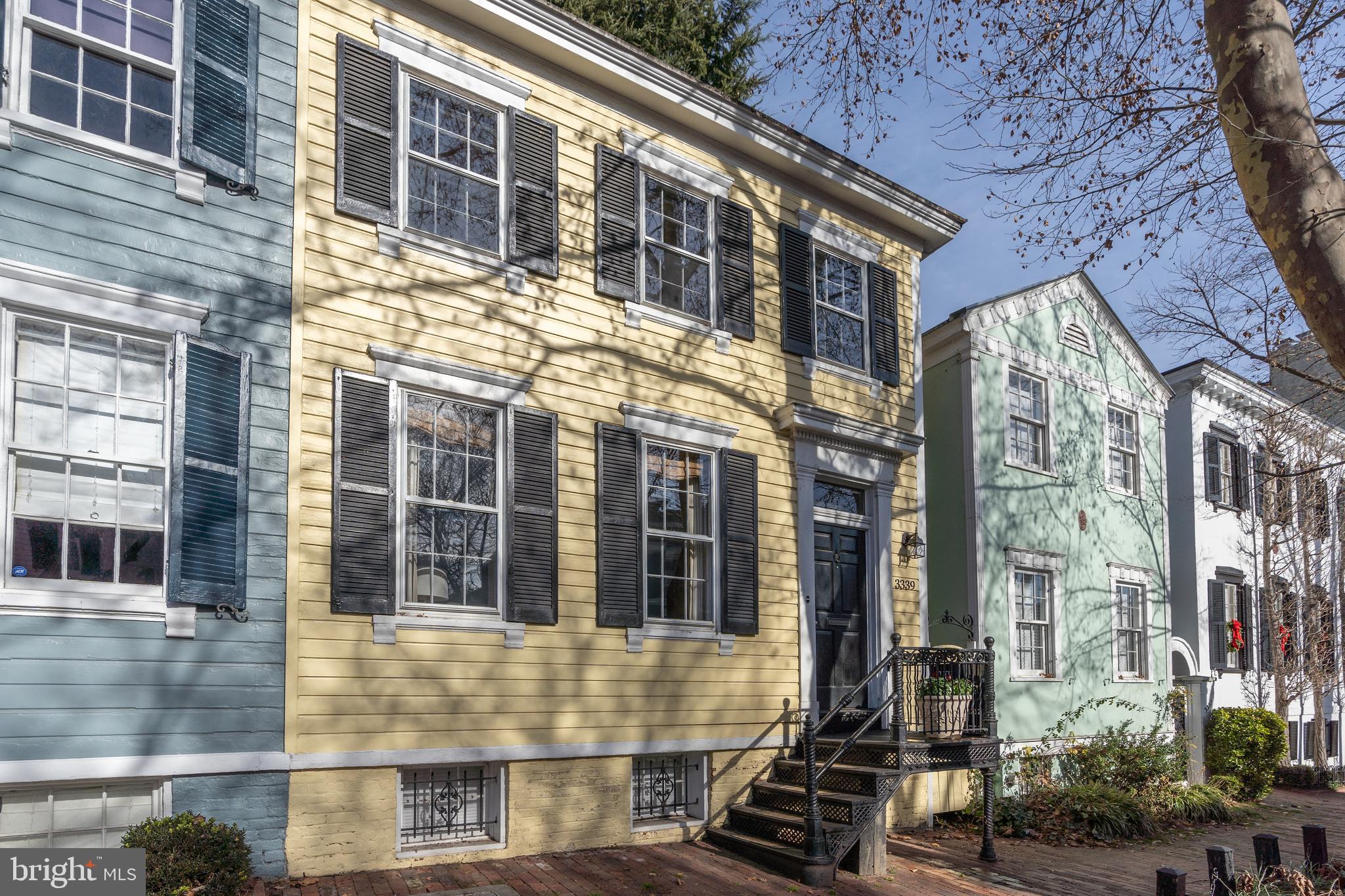 3339 P Street Northwest Washington, DC 20007 - Photo 1 of 21 wide 1900's townhome on cobblestone street