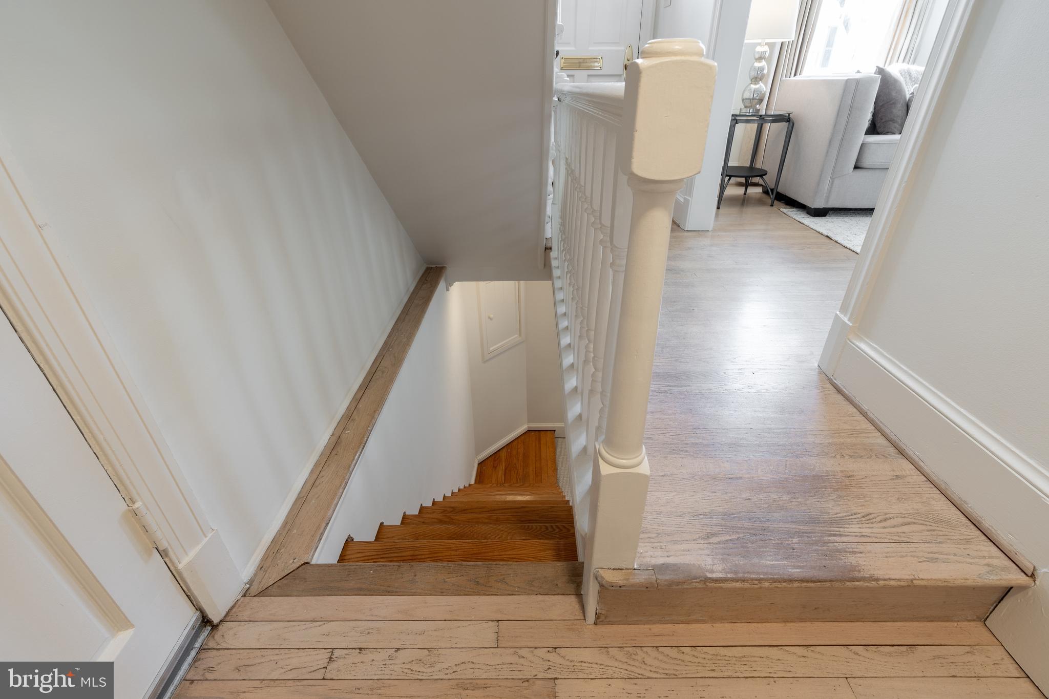 3339 P Street Northwest Washington, DC 20007 - Photo 17 of 21 stairway to lower finished level