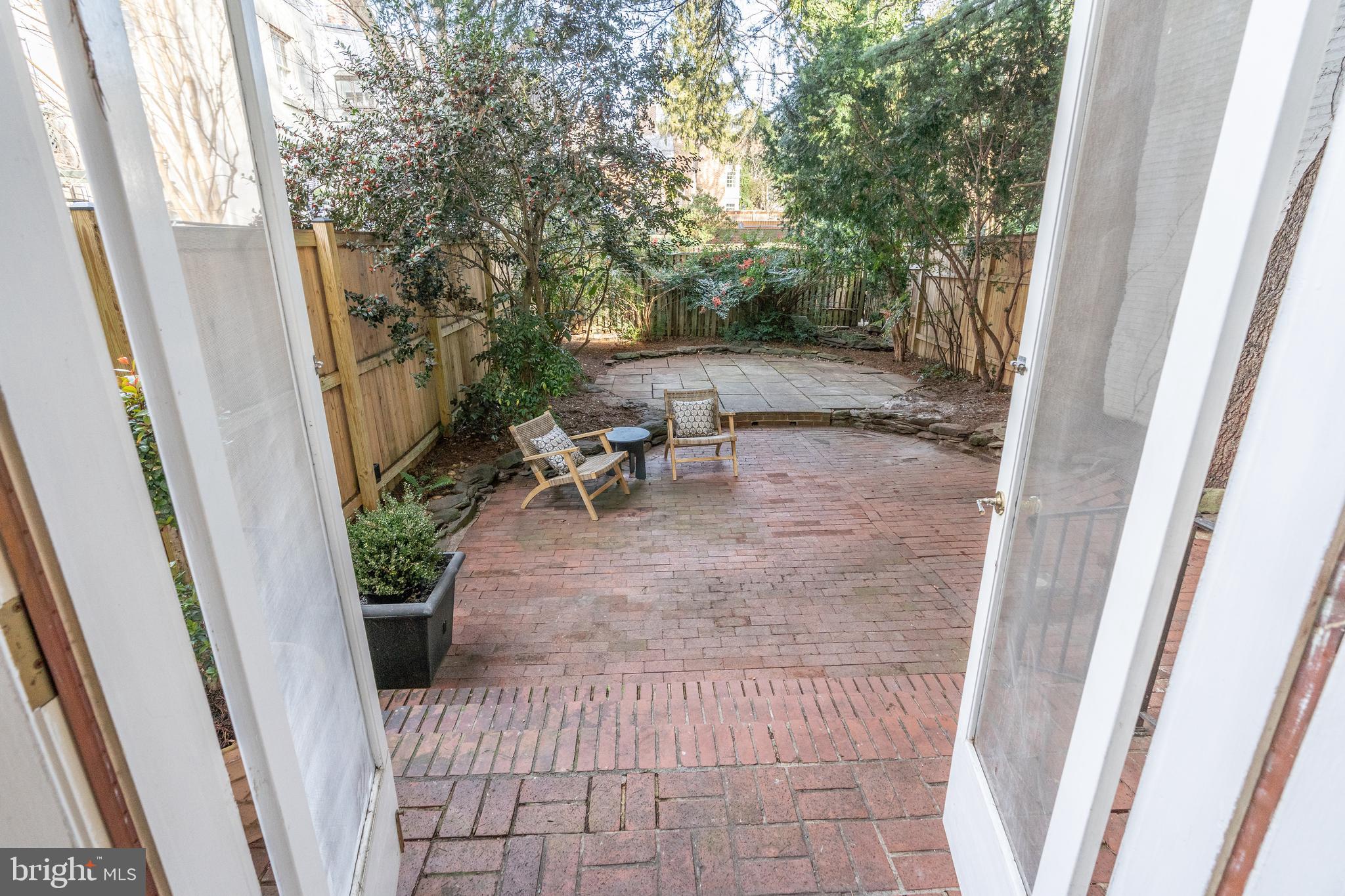 3339 P Street Northwest Washington, DC 20007 - Photo 6 of 21 french doors to large backyard patio