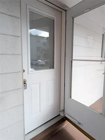 a view of front door