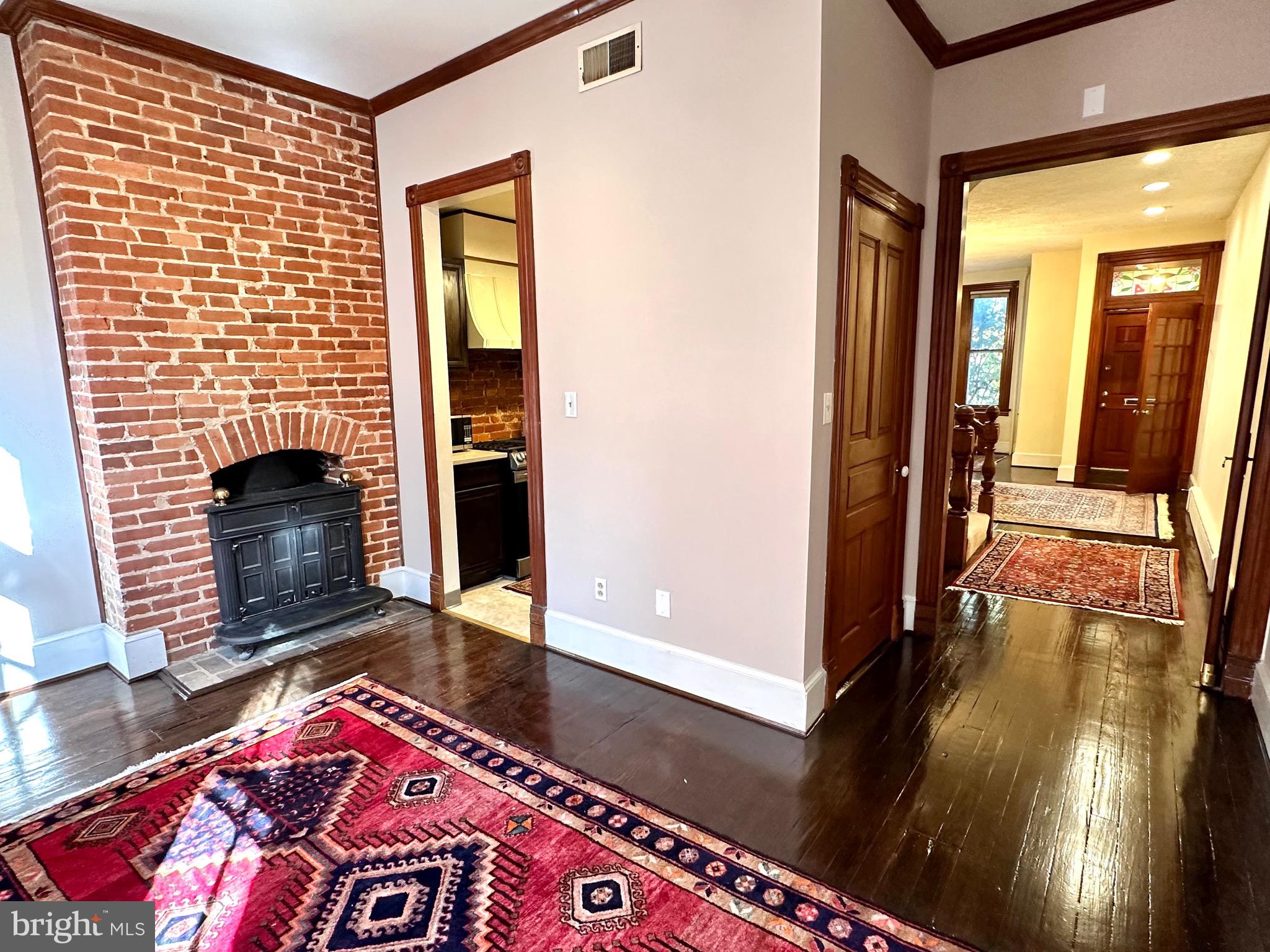 434 6th Street Northeast Washington, DC 20002 - Photo 9 of 27 Dining Room w/ Franklin Stove