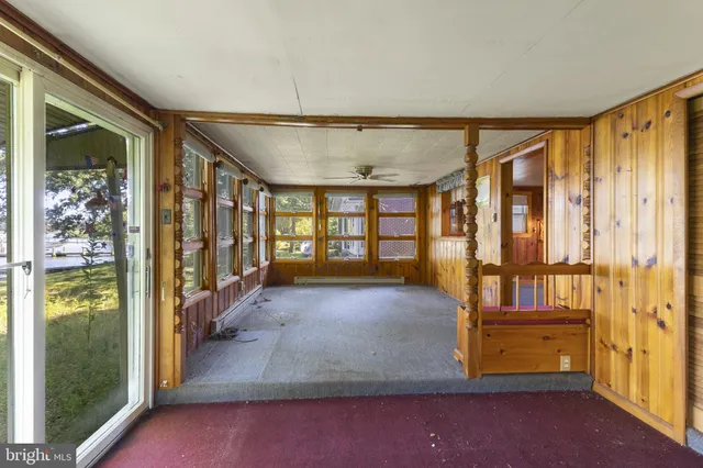 a view of an front door