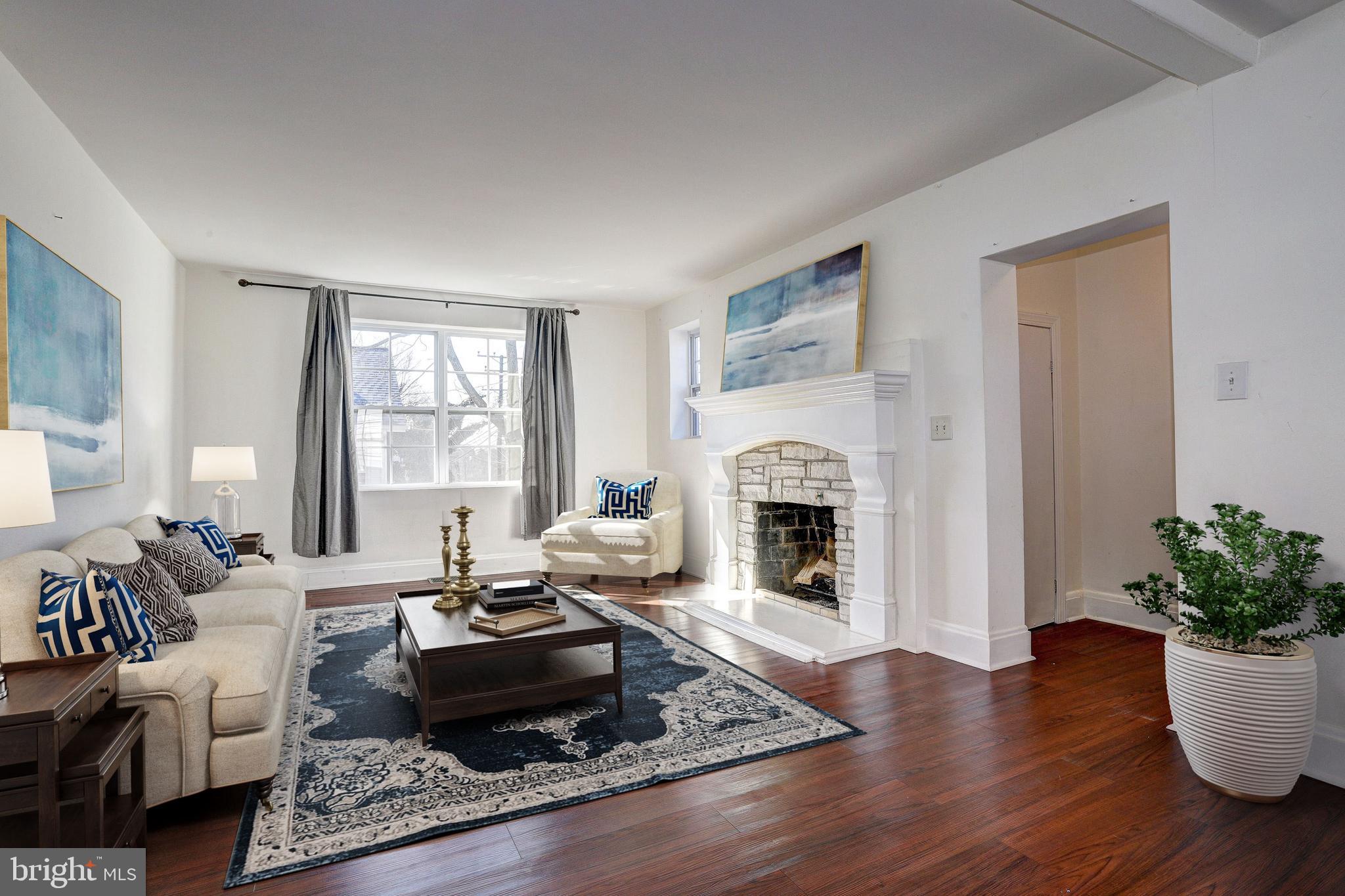 Virtually Staged Living Room