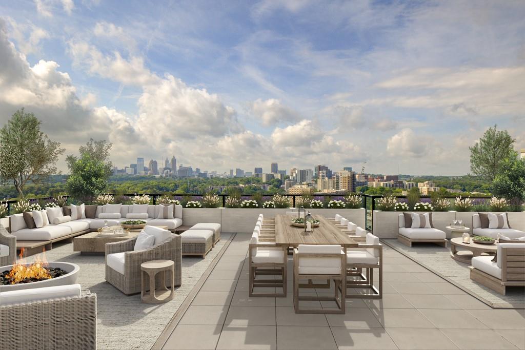 2425 Peachtree Street Northeast, Unit 1505 Atlanta, GA 30305 - Photo 1 of 25 a view of a terrace with furniture
