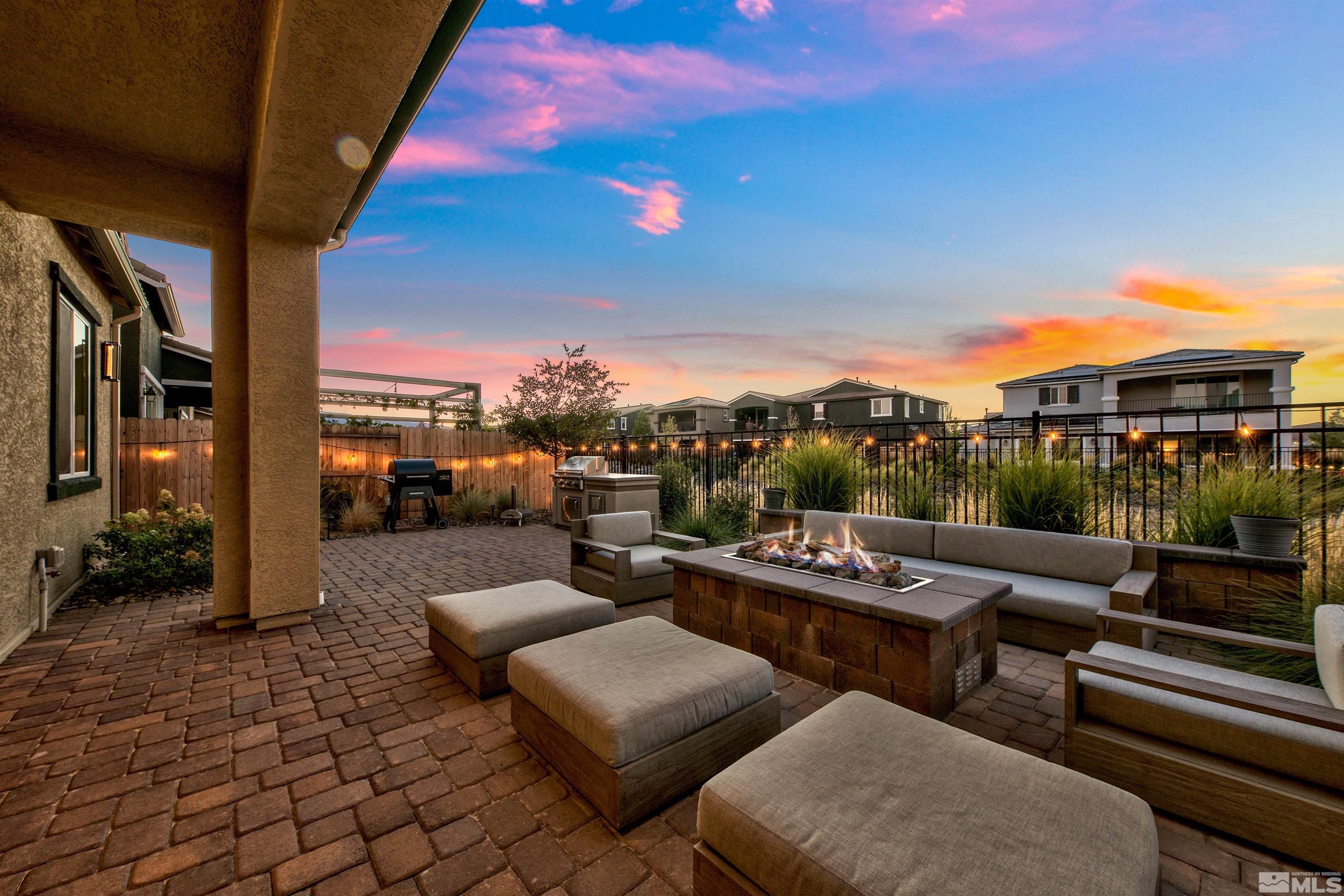 2385 Buttermere Drive Reno, NV 89521 - Photo 29 of 40 a terrace view with seating space barbeque oven and outdoor seating