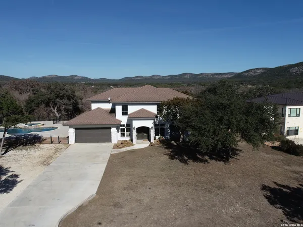 a view of a outdoor space with mountain view