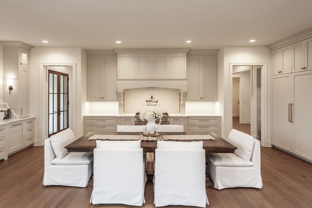 197 E Bugg Hollow Road Cottontown, TN 37048 - Photo 17 of 61 a view of kitchen with stainless steel appliances granite countertop a stove a sink a refrigerator and white cabinets with wooden floor