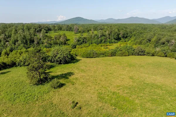 a view of an outdoor space and mountain view