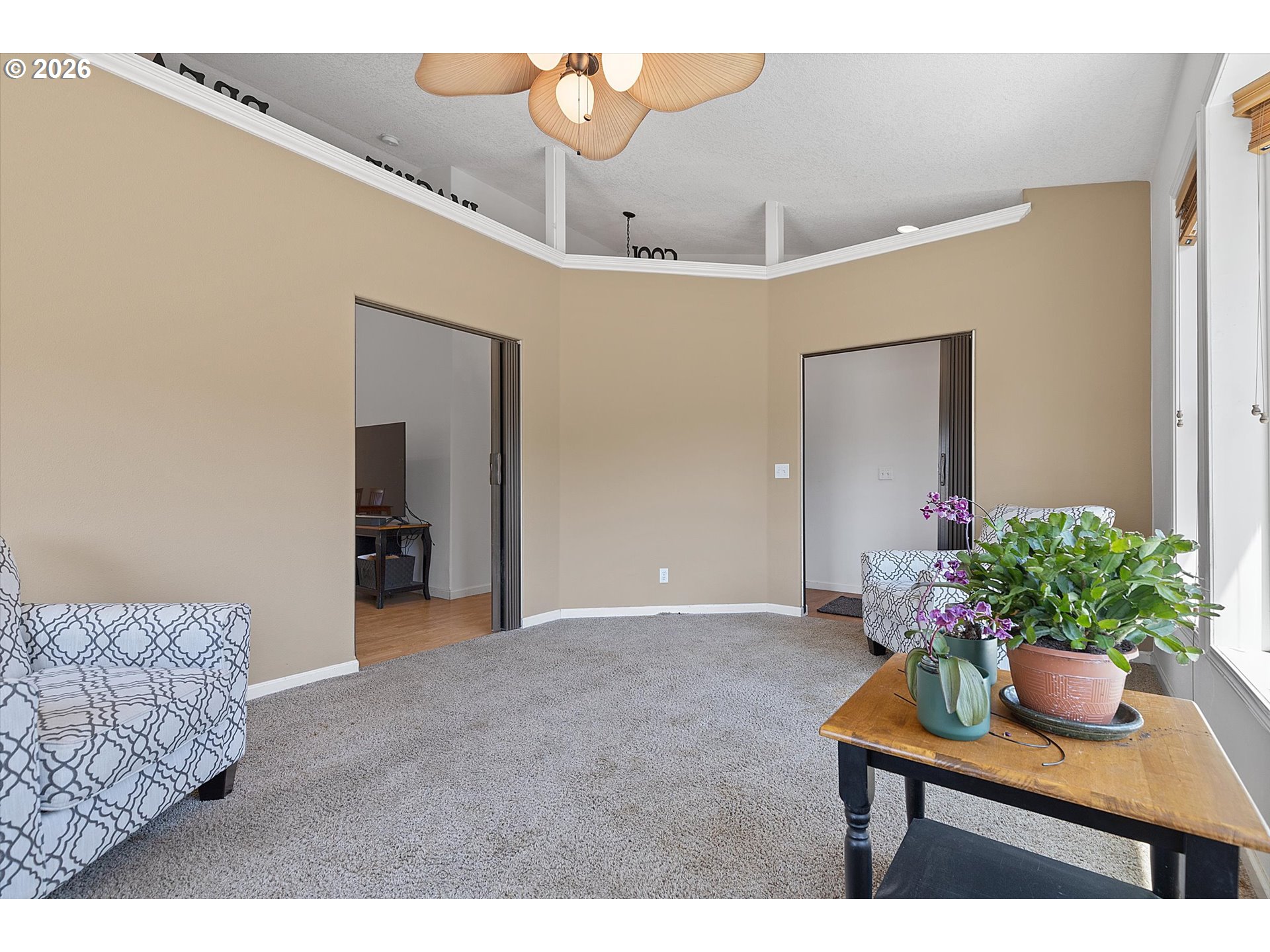 23455 Northeast Spring Hill Road Gaston, OR 97119 - Photo 9 of 48 a workspace with furniture and a potted plant