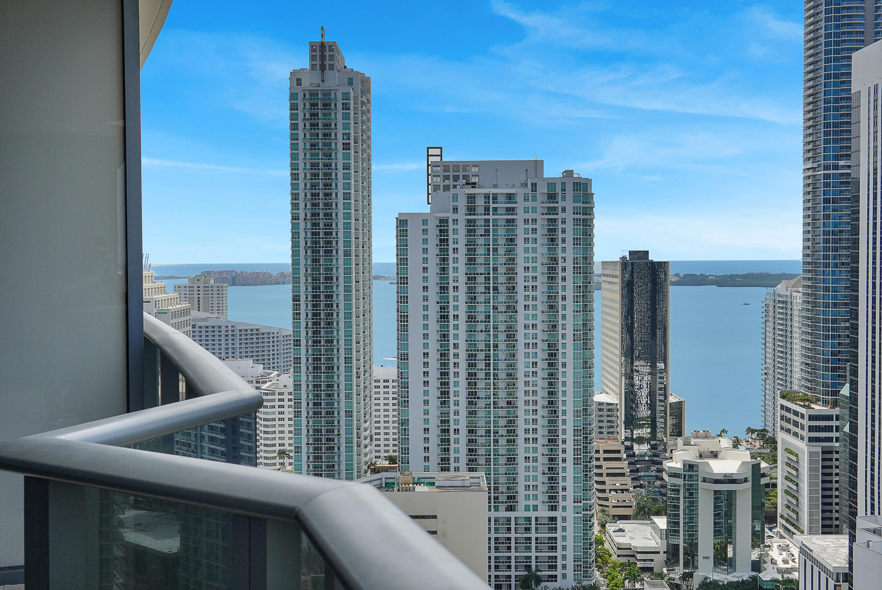 55 Southwest 9th Street, Unit 3504 Miami, FL 33130 - Photo 16 of 33 a view of balcony with city view