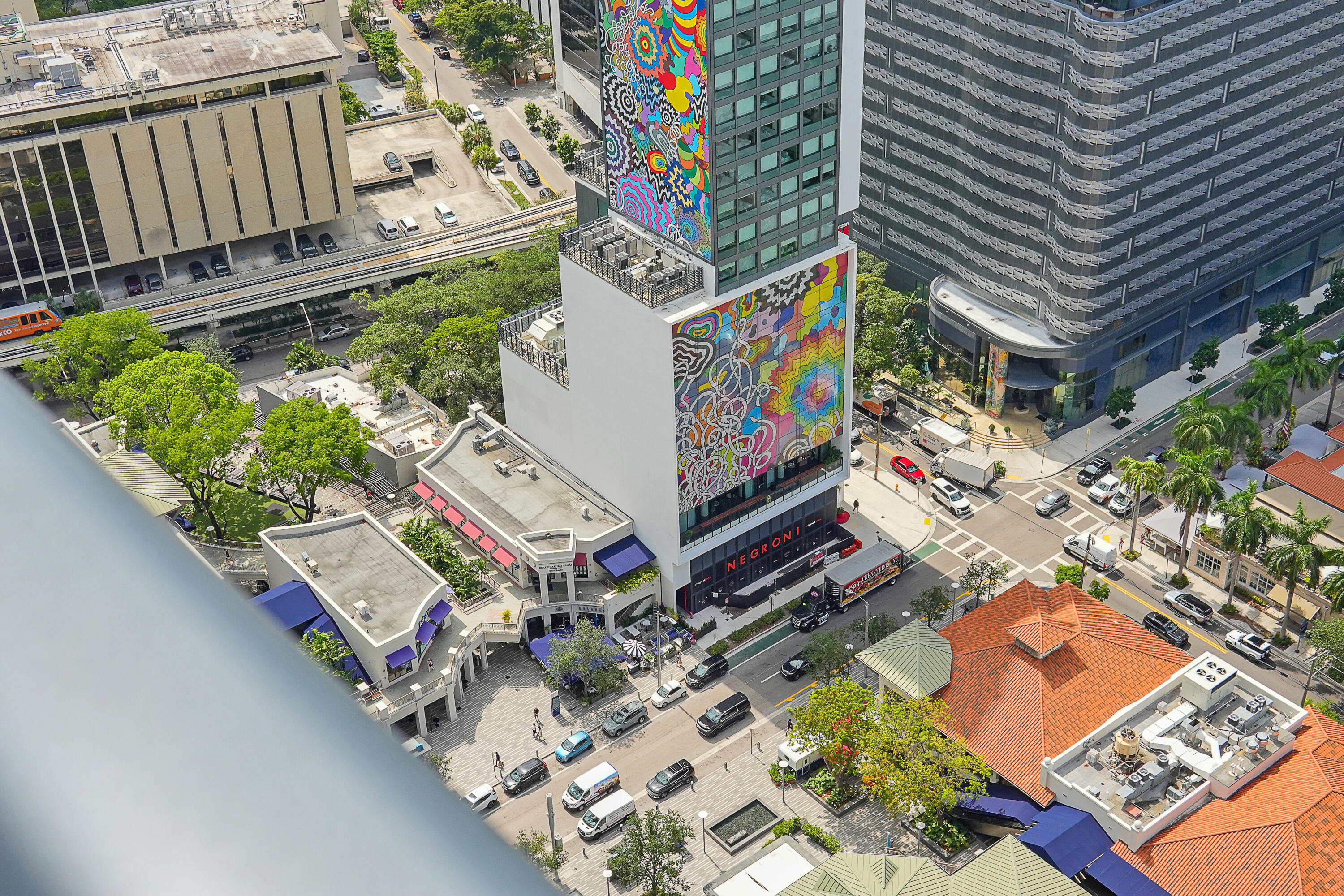 55 Southwest 9th Street, Unit 3504 Miami, FL 33130 - Photo 24 of 33 aerial view of a house with large trees
